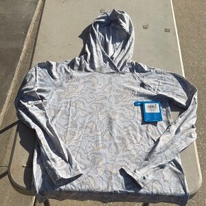 Columbia PFG women’s  Blue and Gray camo Hoodie new with tags  size medium